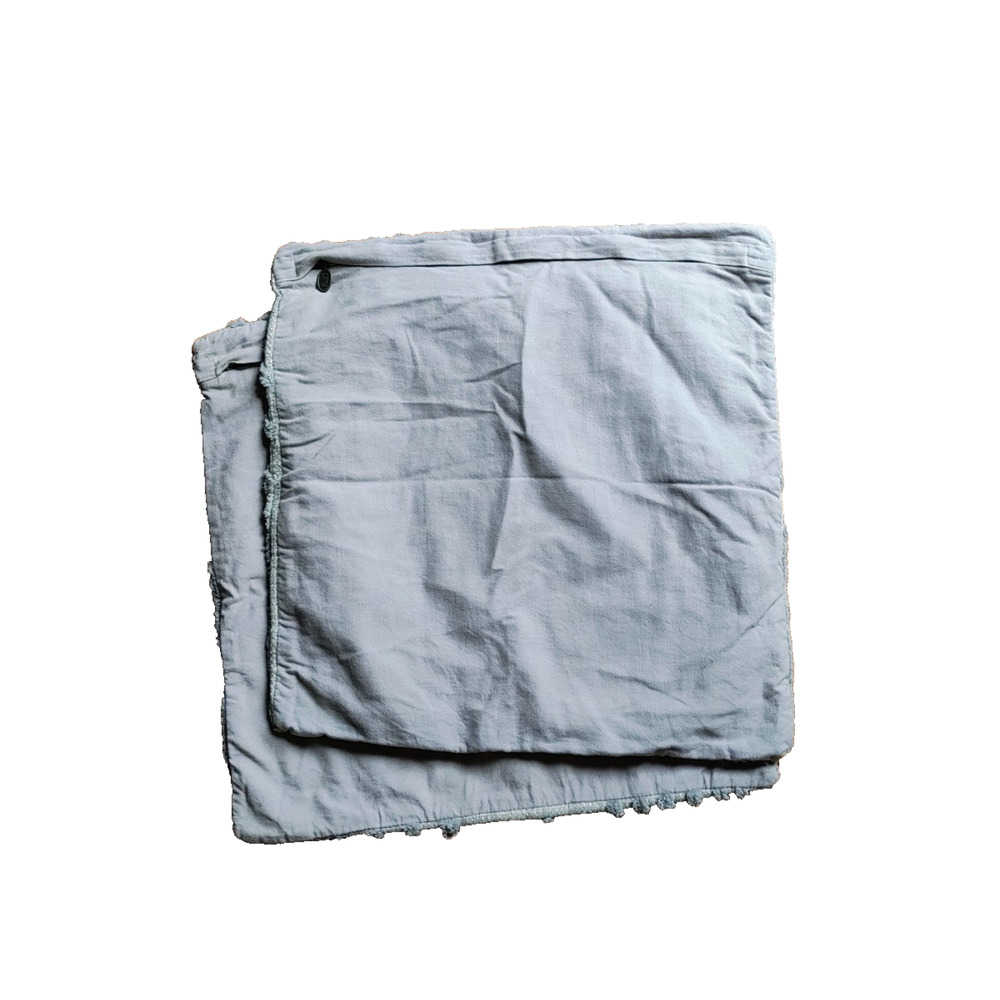 (2) Pier 1 Imports Throw Pillows Covers Shams Gray Cotton Geometric Textured - Picture 10 of 10